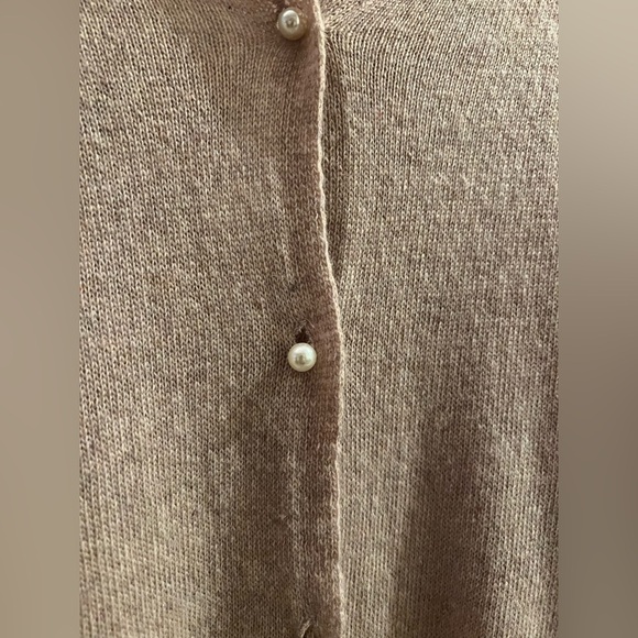 Wool Cashmere Blend Asymmetrical Poncho Wrap Knit Layering Top Made in Italy - Picture 5 of 10
